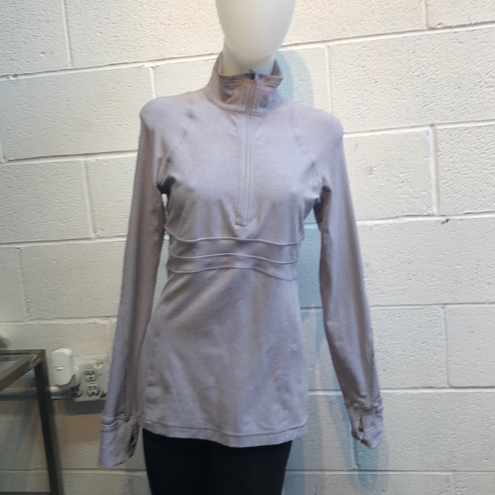 Lululemon lavender 1/2 zip pullover sz 8 62659